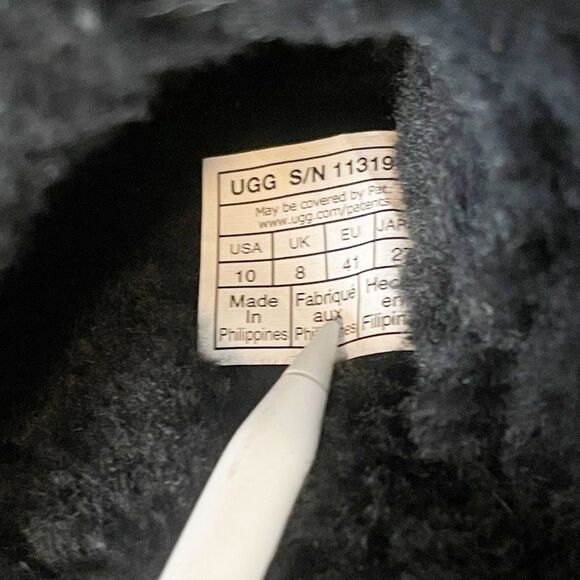 UGG FLUFFITA CLEAR FLUFF SLIDE PLATFORM SANDALS -BLACK -WOMEN’S US 10 -NEW - Picture 13 of 16